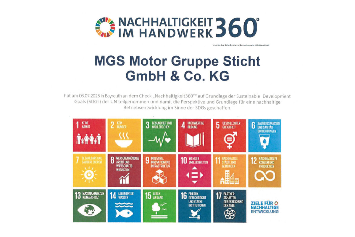 Nachhaltigkeit im Handwerk – MGS als ausgezeichneter Vorreiter