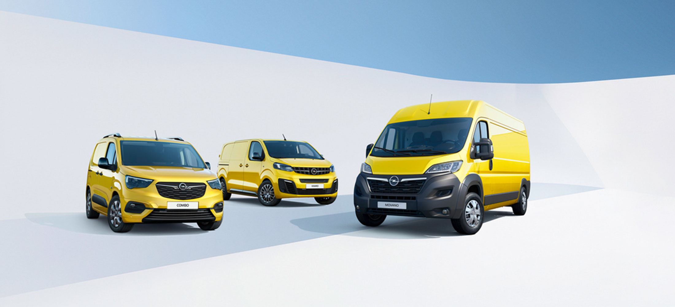 3 gelbe Opel Modelle