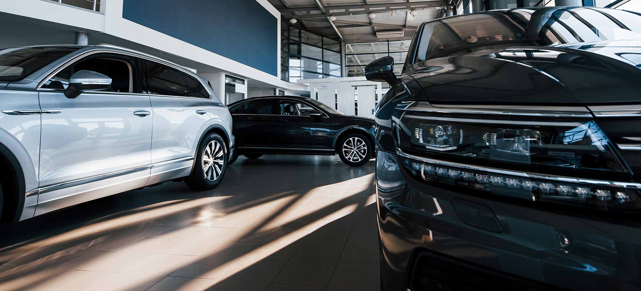 Ausschnitt von drei Autos