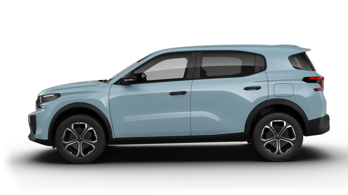Citroën eC3 AIRCROSS YOU in Monte-Carlo Blau von der Seite