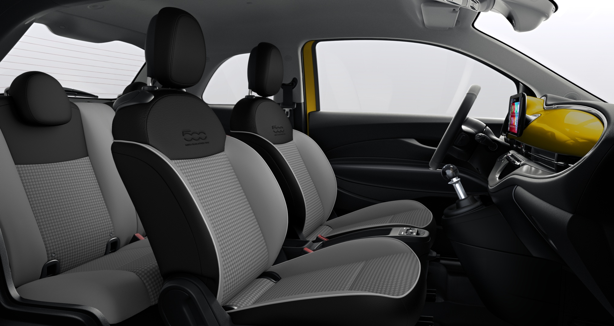 Sitze des Fiat 500 Hybrid Torino
