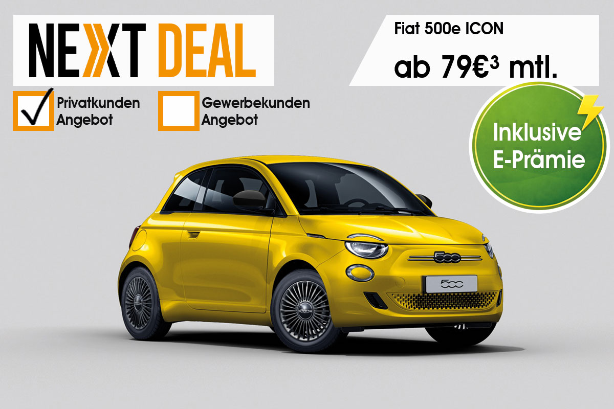 Fiat 500e Elektro günstig leasen