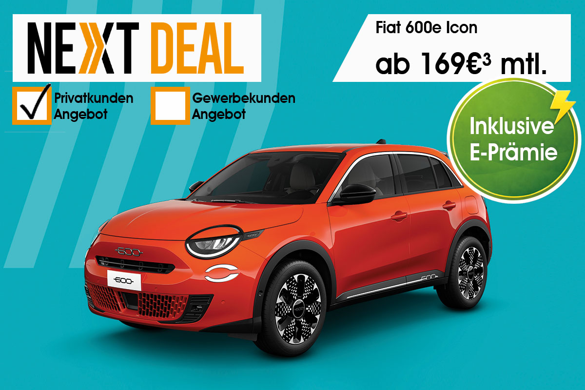 Fiat 600e Icon günstig leasen