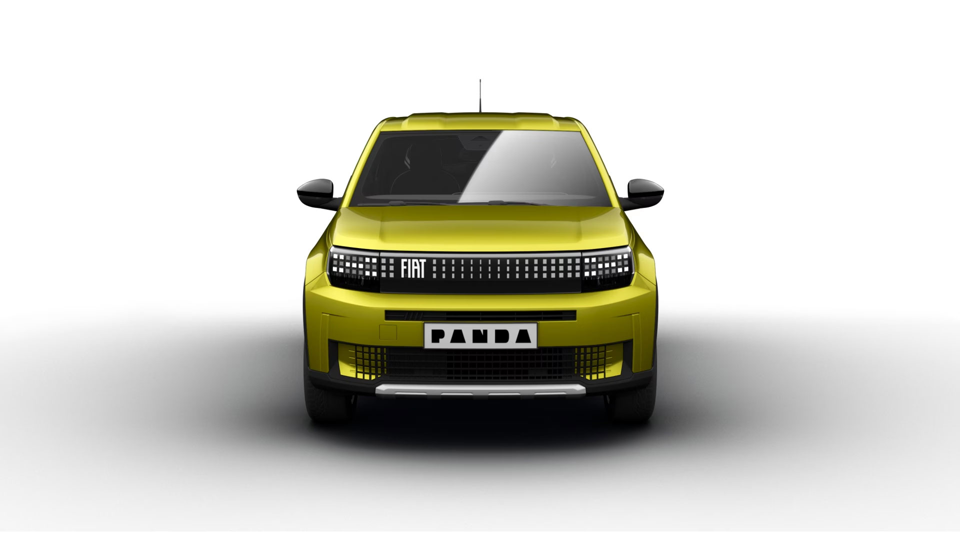 Fiat Grande Panda La Prima Elektro in Limone Gelb Frontalansicht