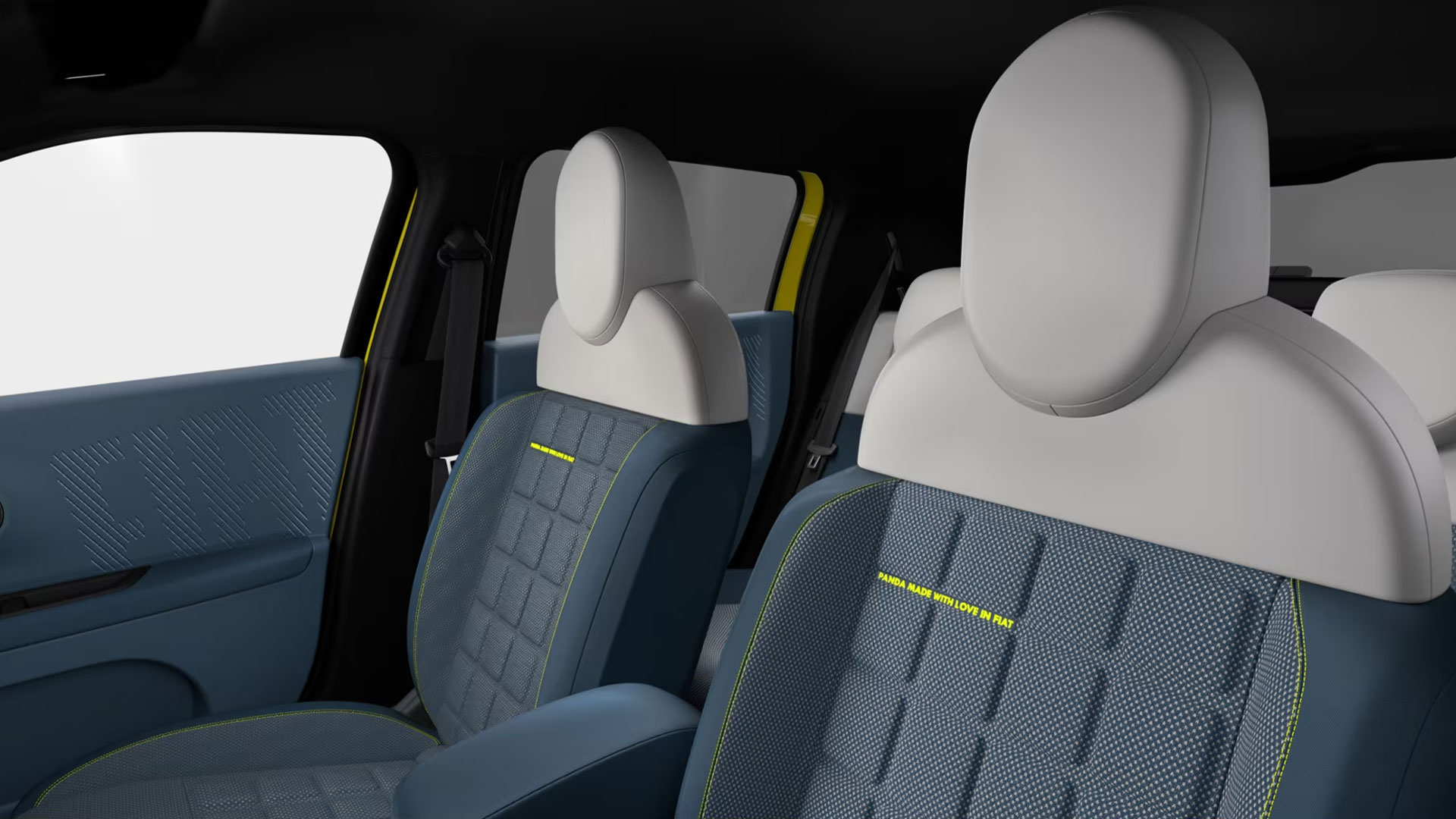 Fiat Grande Panda La Prima Elektro Sitze im Innenraum