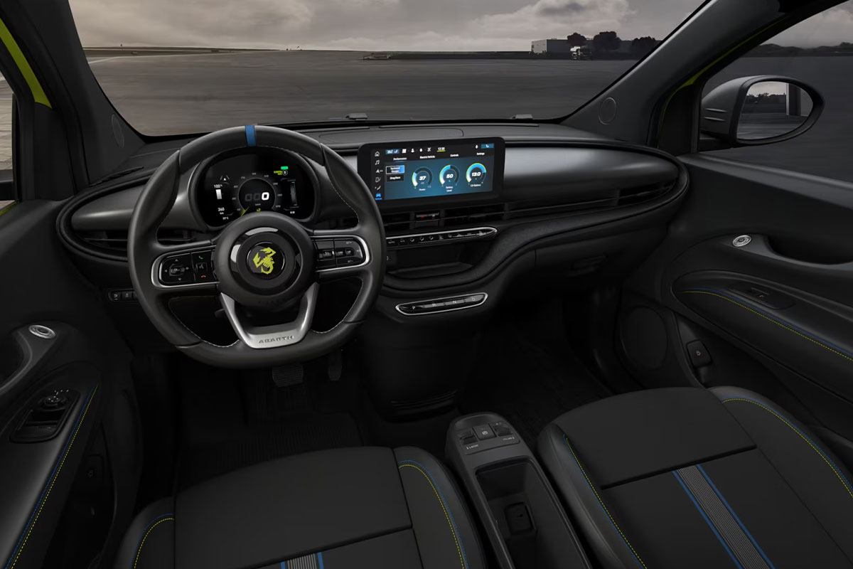 Interieur des Abarth 500e