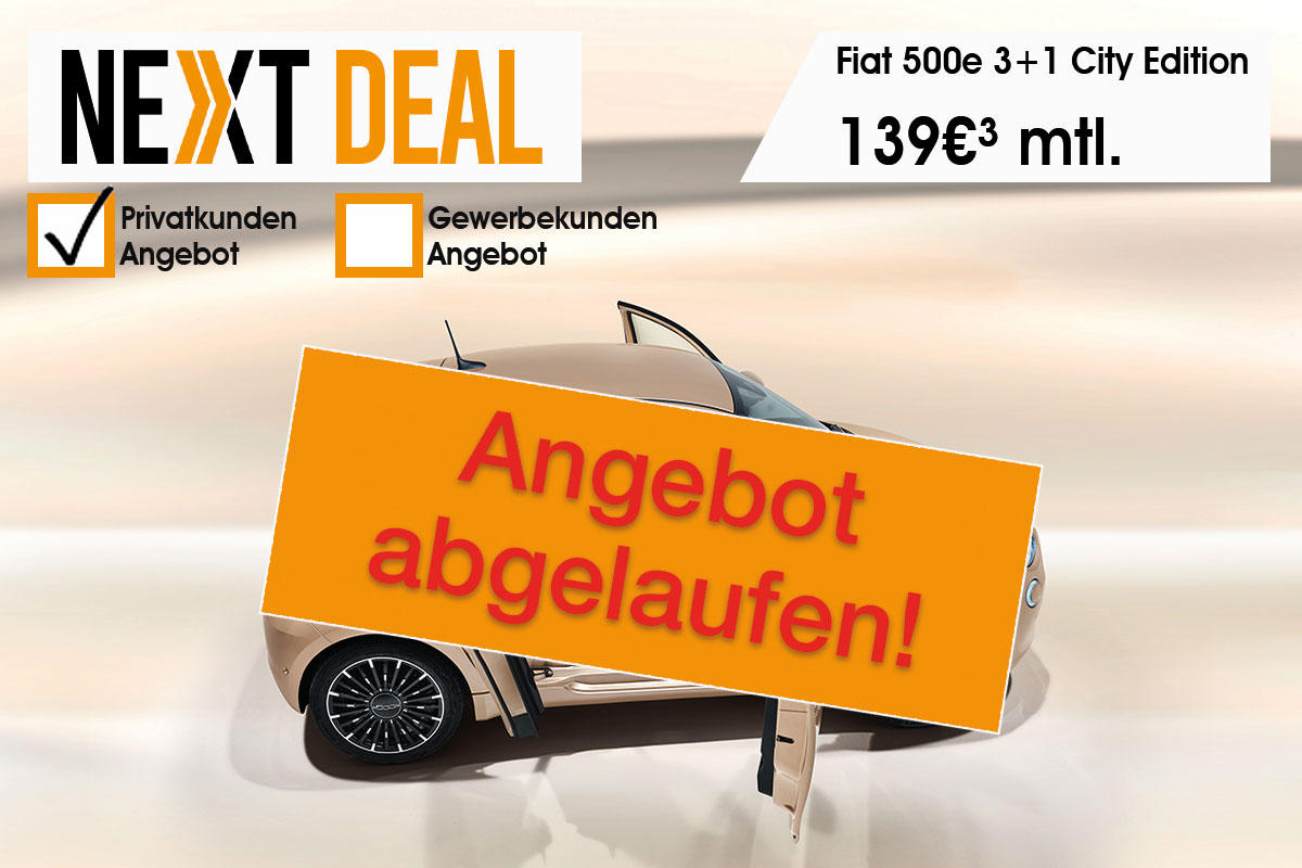 Fiat 500e 3+1 City Edition günstig leasen