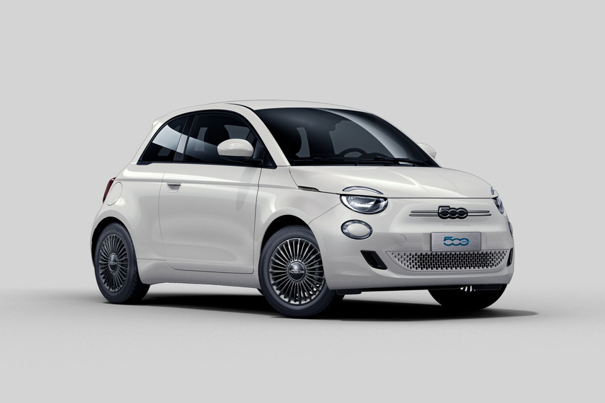 Fiat 500e Elektro Christmas Edition in Iced White