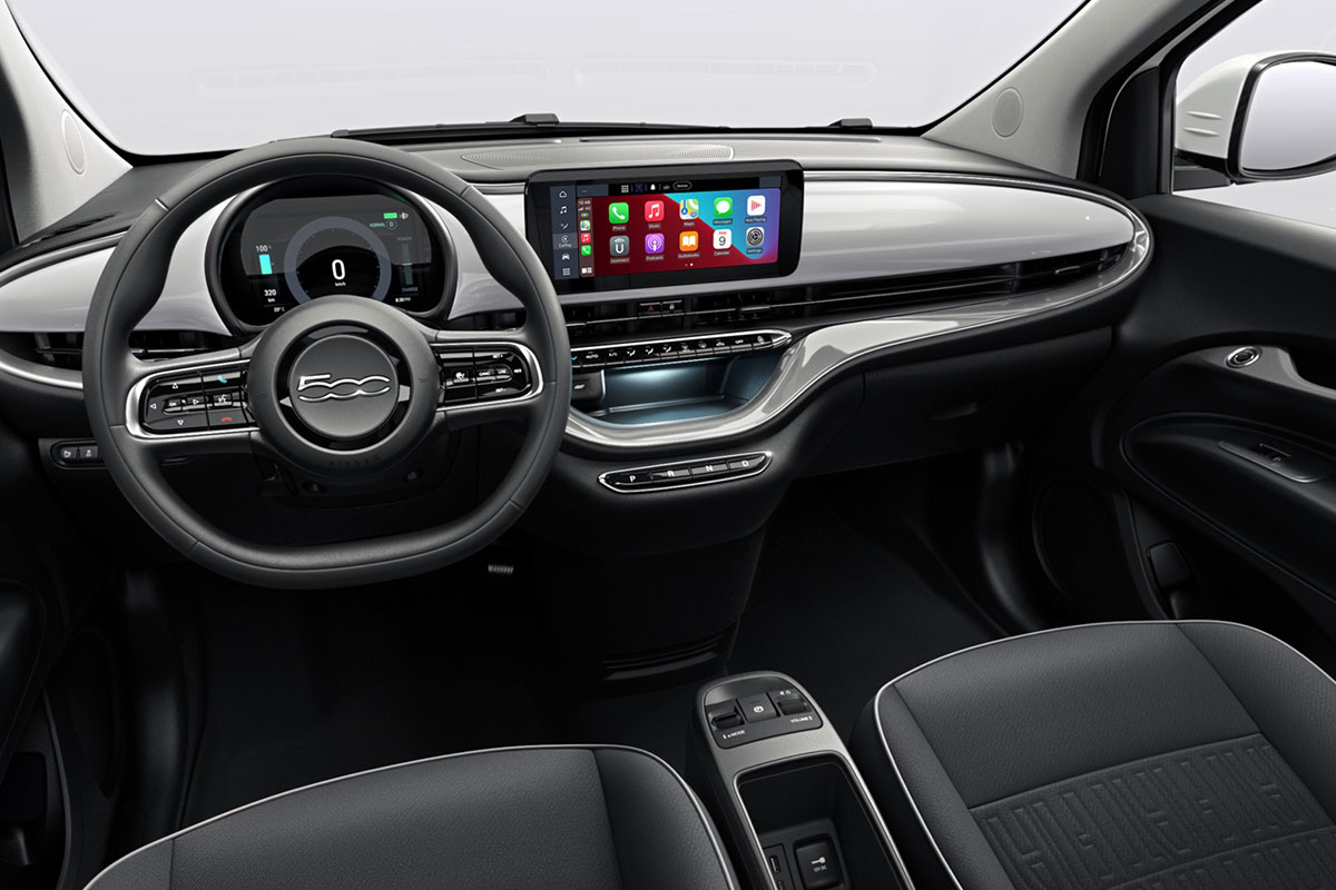 Fiat 500e Elektro Interieur