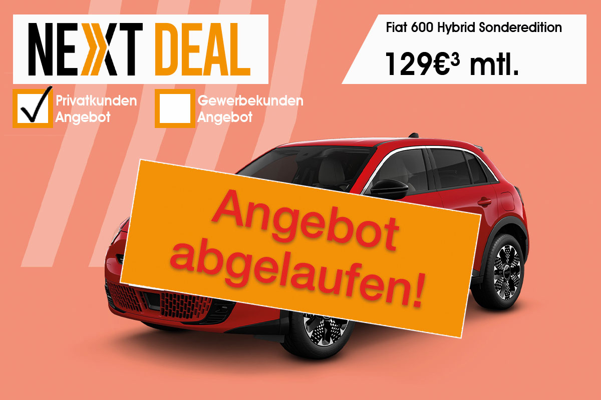 Fiat 600 Hybrid Sonderedition günstig leasen