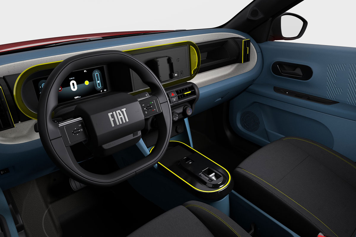 Interieur des Fiat Grande Panda POP Hybrid