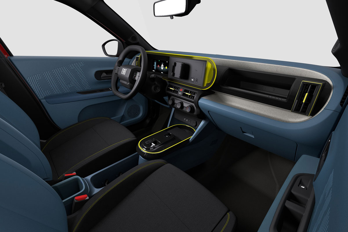 Innenraum des Fiat Grande Panda POP Hybrid
