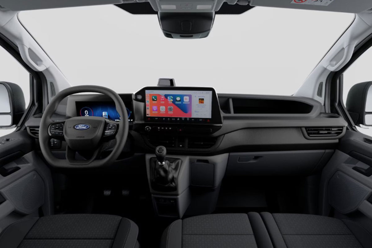 Interieur des Ford Transit Custom 280L1H1 Trend Kastenwagen