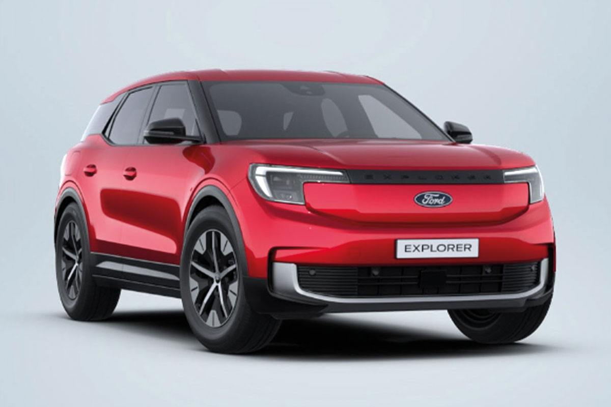 Ford Explorer elektro in rot