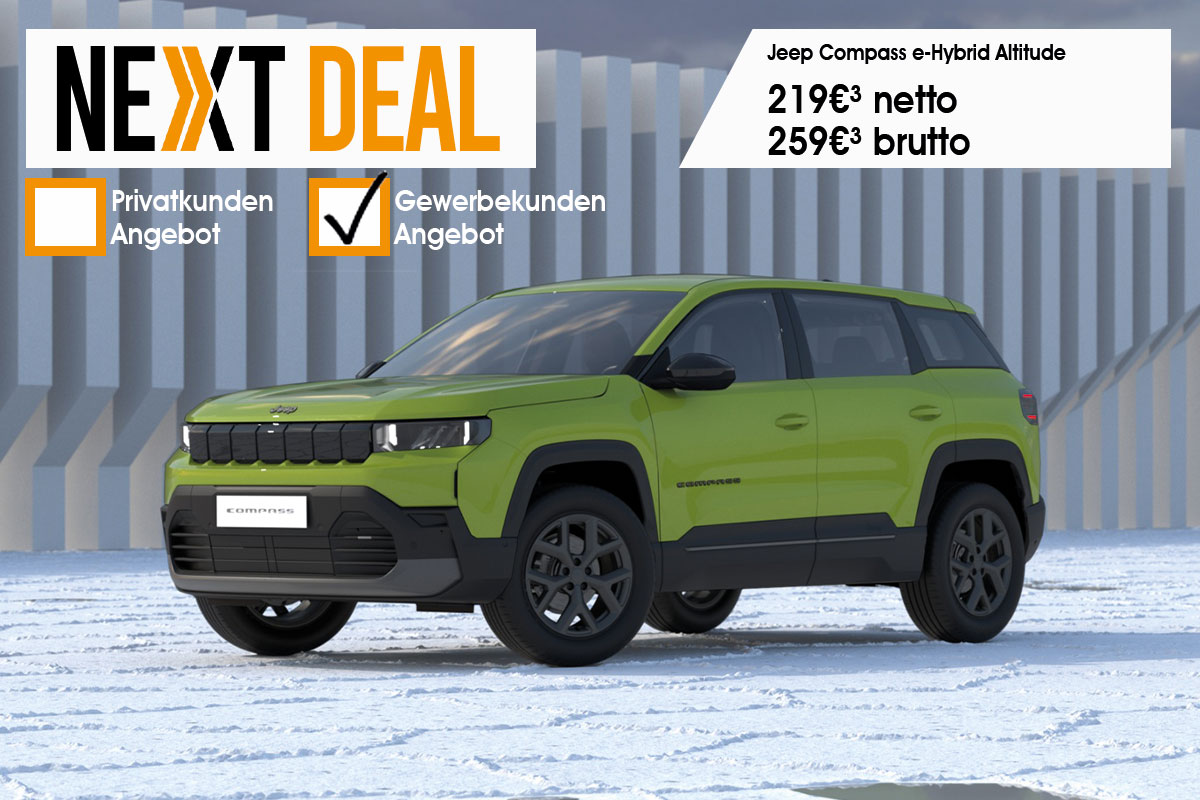 Neuer Jeep Compass günstig leasen