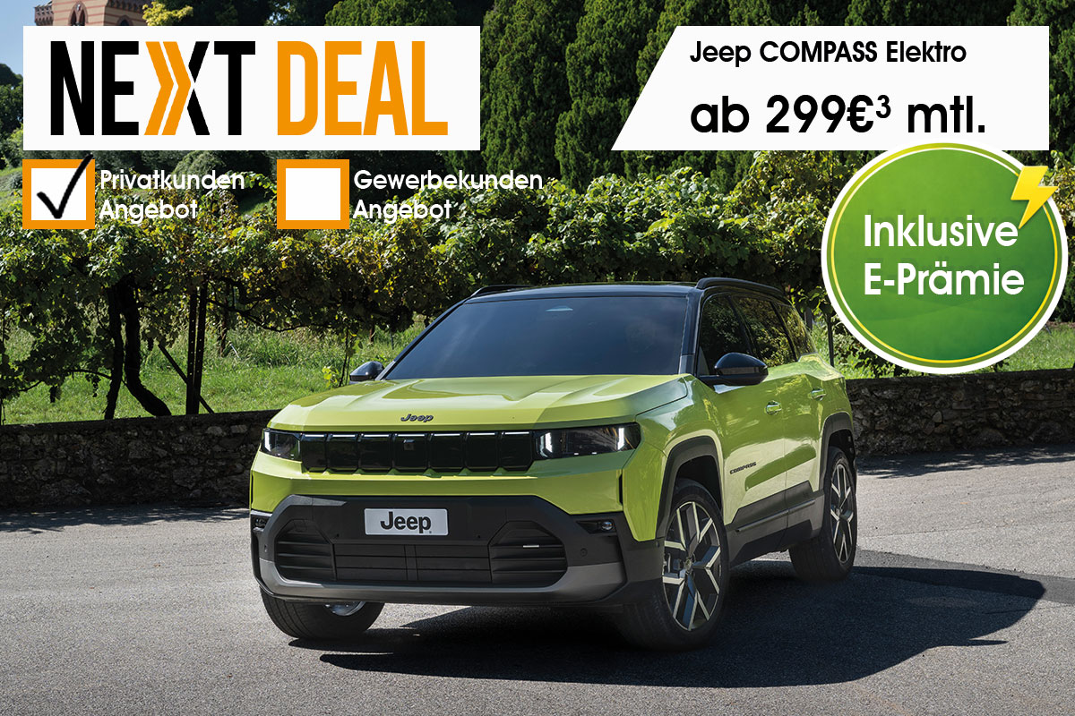 Neuer Jeep Compass günstig leasen