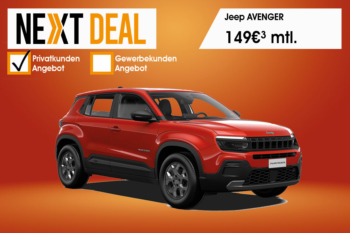 Jeep® Avenger günstig finanzieren