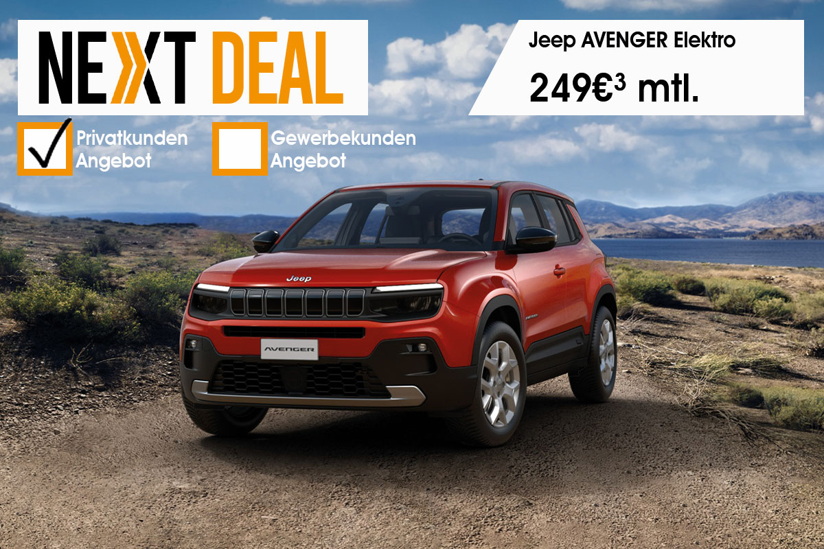 Jeep® Avenger Elektro günstig leasen