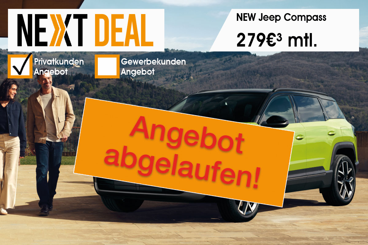 Neuer Jeep Compass günstig leasen