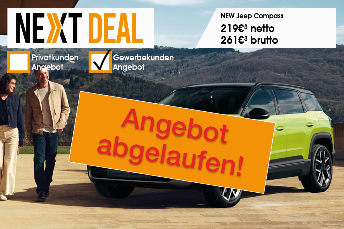 Neuer Jeep Compass günstig leasen