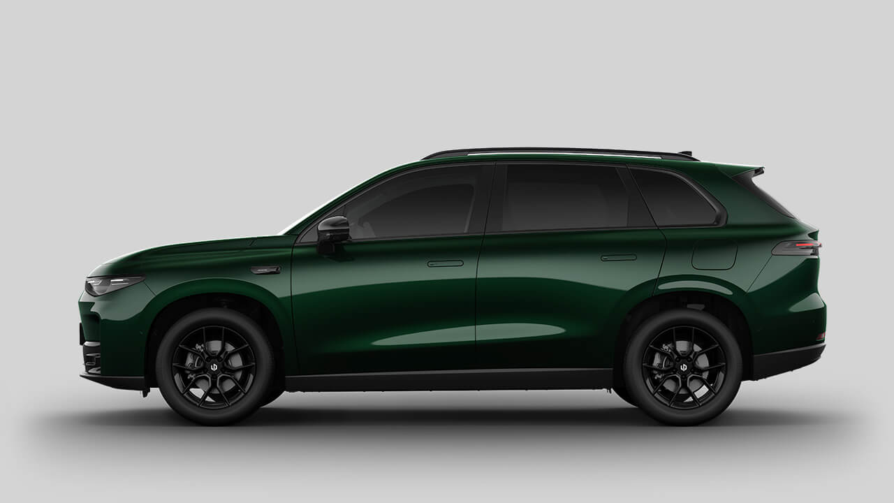 Leapmotor C10 in Glazed Green von der Seite