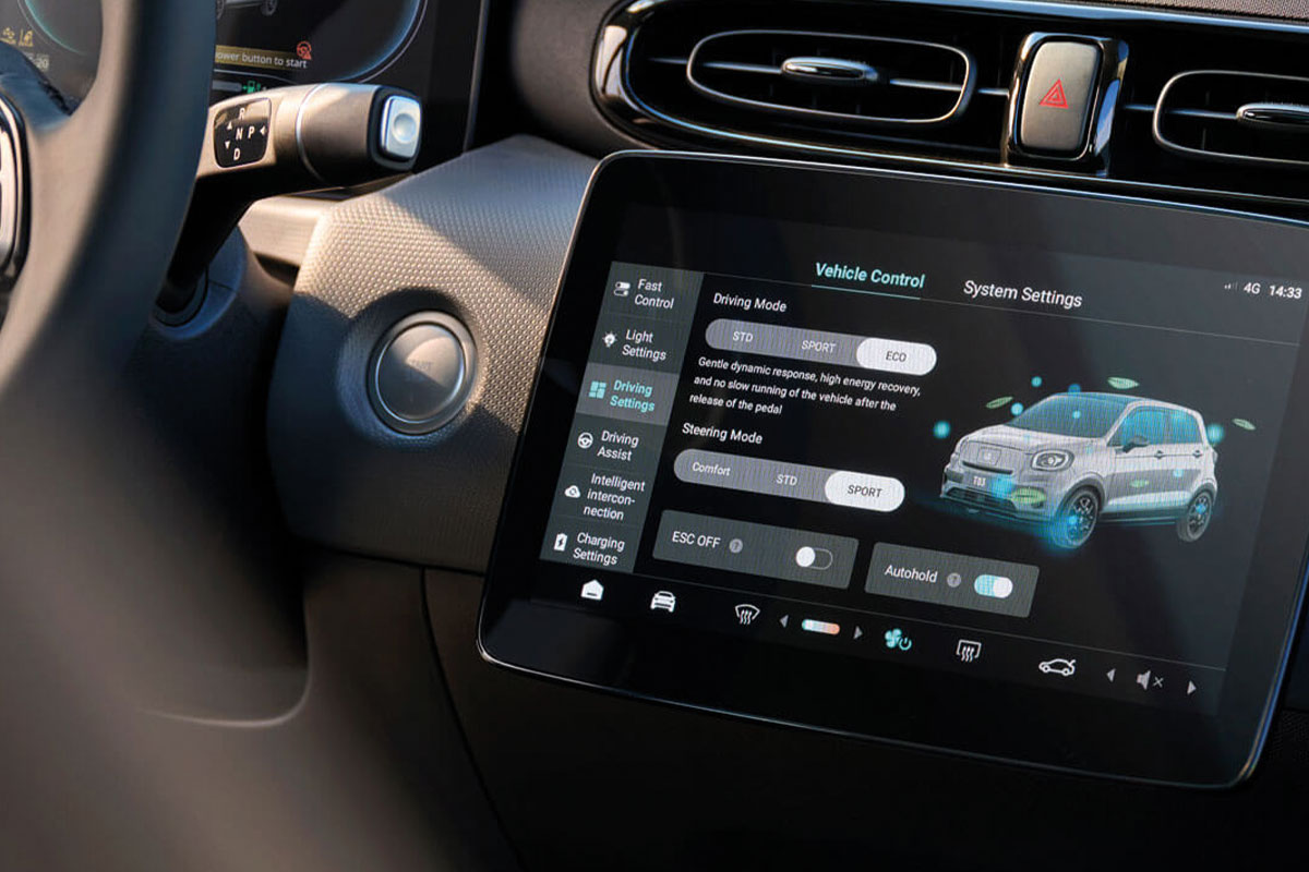 Leapmotor T03 Bildschirm Detailansicht