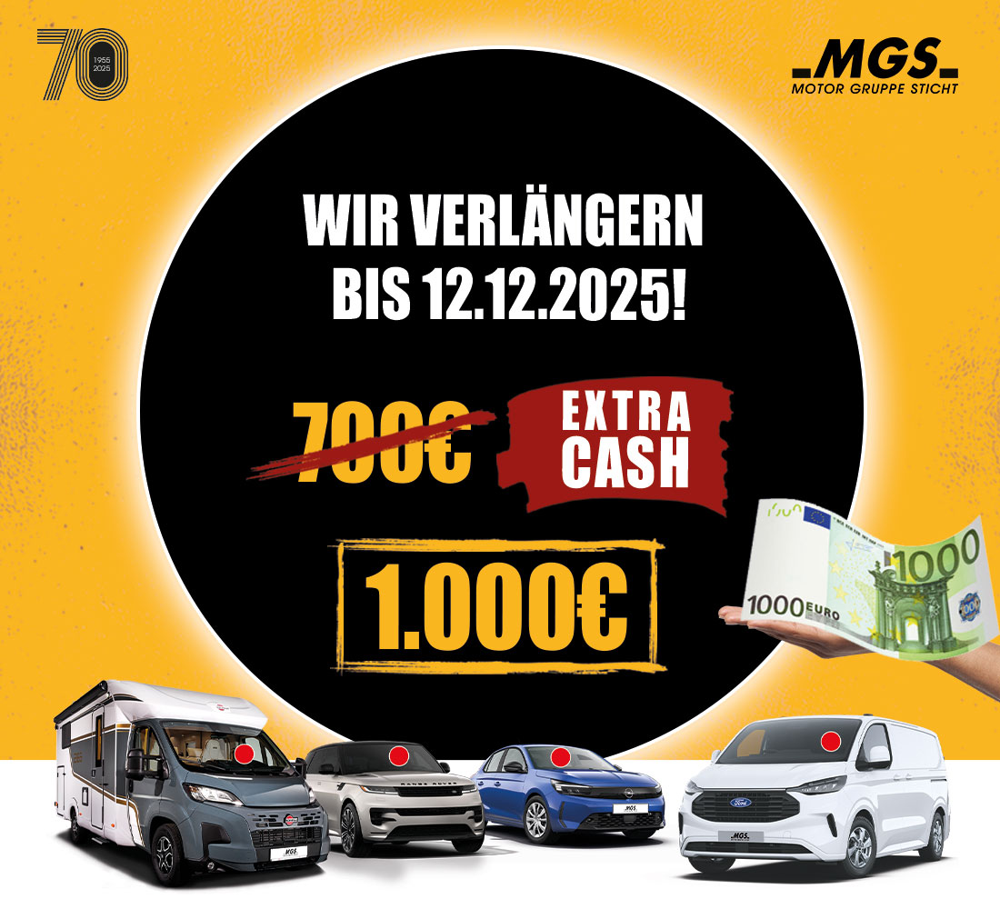 Extra Cash 1.000 Euro Kampagne