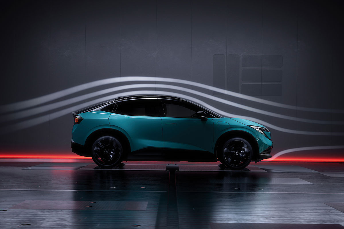 Der neue Nissan Leaf von der Seite