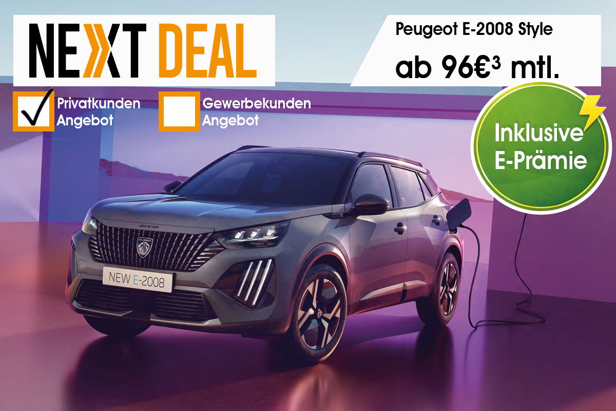 Peugeot E-2008 STYLE günstig leasen