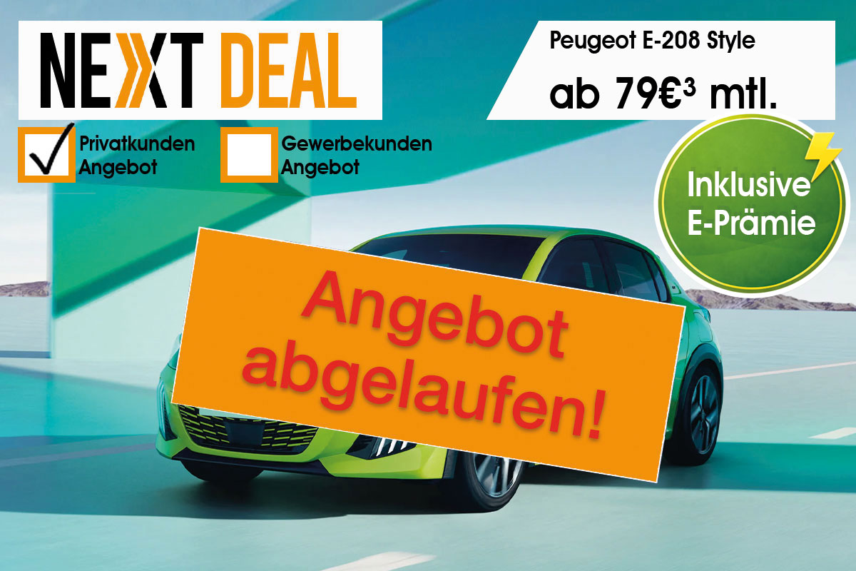 Peugeot E-208 günstig leasen