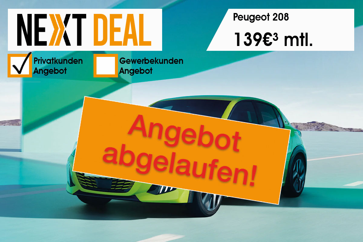 Peugeot 208 günstig leasen