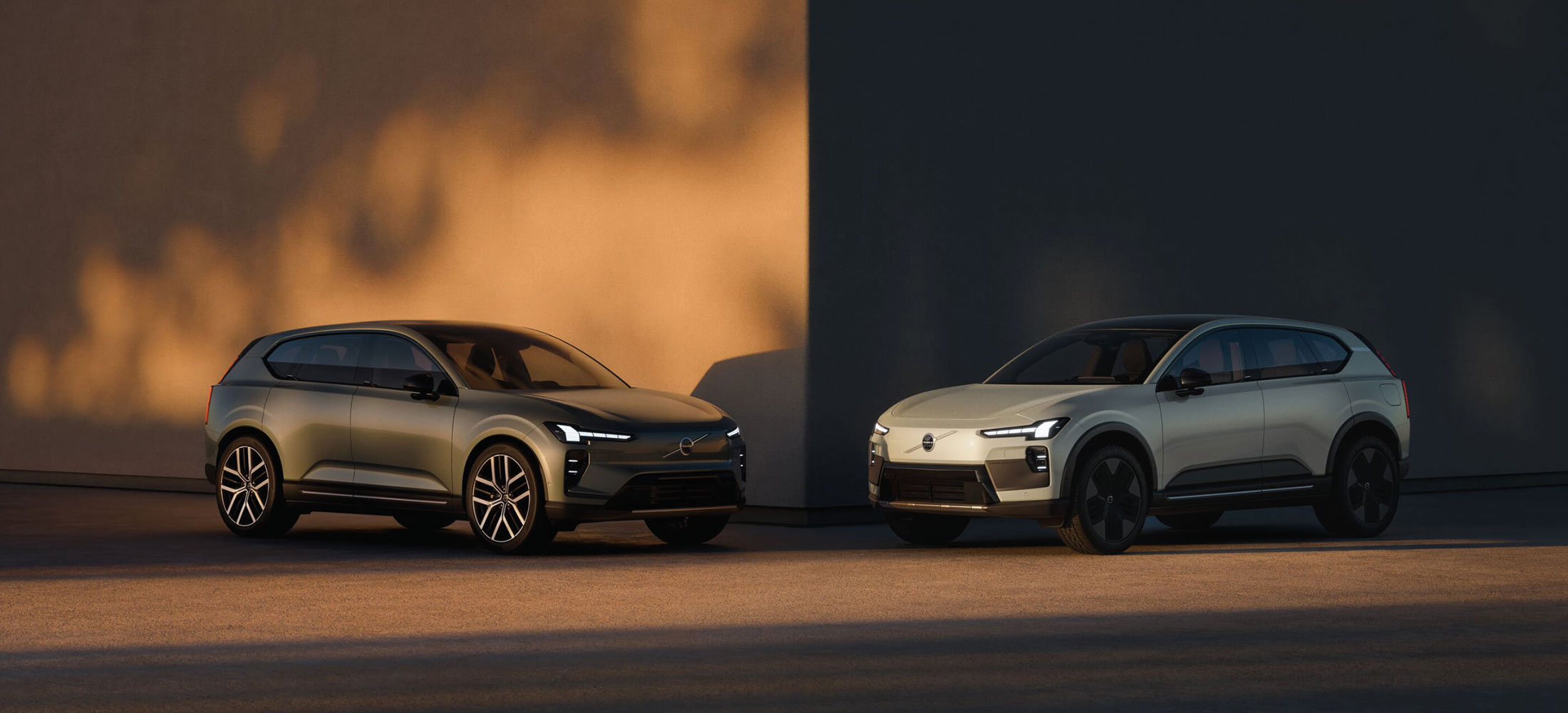 Die beiden neuen Volvo EX60 Modelle - Volvo EX60 und Volvo EX60 Cross Country