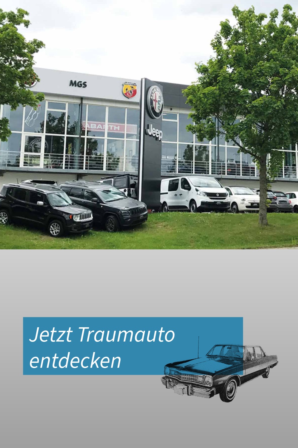 Plakat: Autohaus Ansicht von vorne