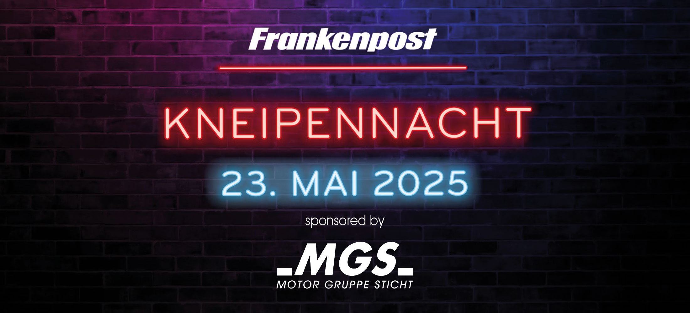 Frankenpost Kneipennacht 23.05.2025 sponsored by MGS
